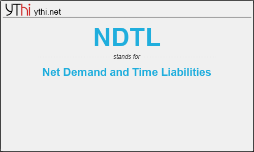 What does NDTL mean? What is the full form of NDTL?