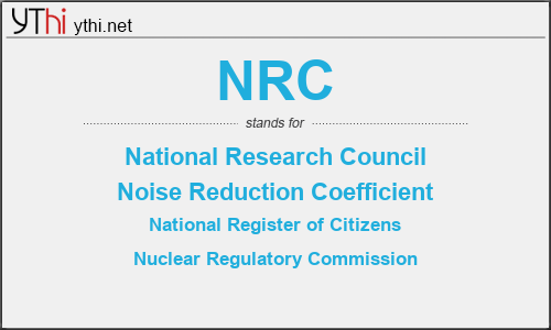 What does NRC mean? What is the full form of NRC?