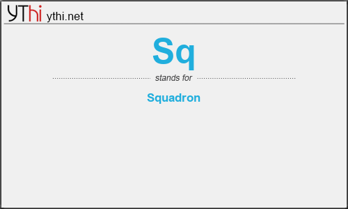 What does SQ mean? What is the full form of SQ?