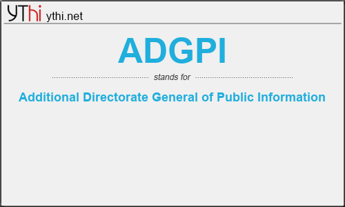 What does ADGPI mean? What is the full form of ADGPI?