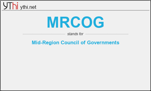 What does MRCOG mean? What is the full form of MRCOG?