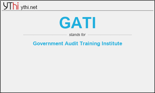 What does GATI mean? What is the full form of GATI?