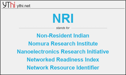 What does NRI mean? What is the full form of NRI?