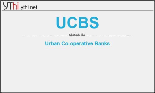 What does UCBS mean? What is the full form of UCBS?