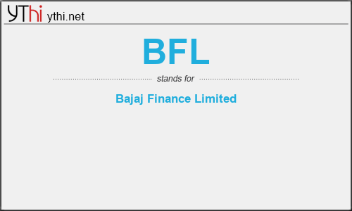 What does BFL mean? What is the full form of BFL?