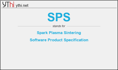 What does SPS mean? What is the full form of SPS?