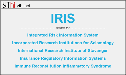 What does IRIS mean? What is the full form of IRIS?