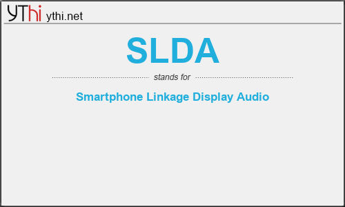 What does SLDA mean? What is the full form of SLDA?