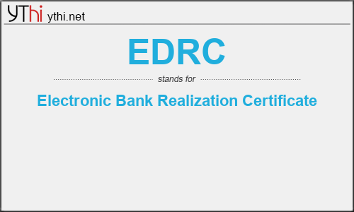 What does EDRC mean? What is the full form of EDRC?