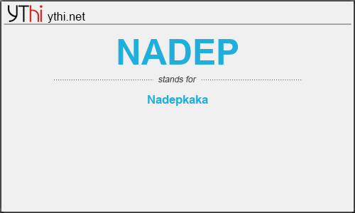 What does NADEP mean? What is the full form of NADEP?