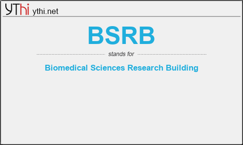 What does BSRB mean? What is the full form of BSRB?