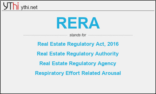 What does RERA mean? What is the full form of RERA?