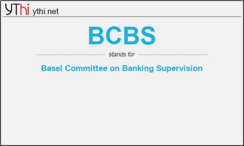 What does BCBS mean? What is the full form of BCBS? » English