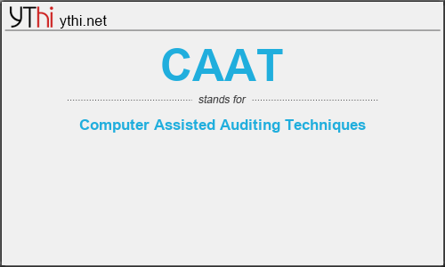 What does CAAT mean? What is the full form of CAAT?