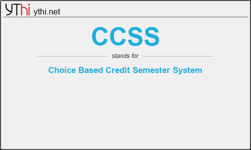 What does CCSS mean? What is the full form of CCSS?