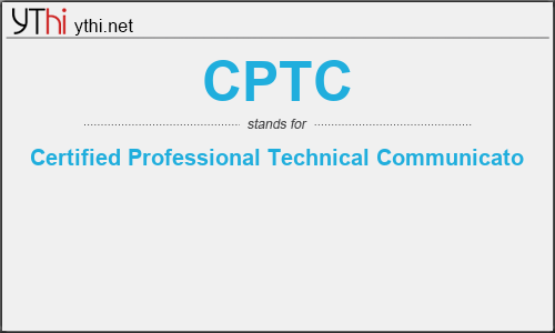 What does CPTC mean? What is the full form of CPTC?