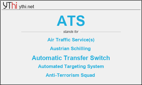 What does ATS mean? What is the full form of ATS?