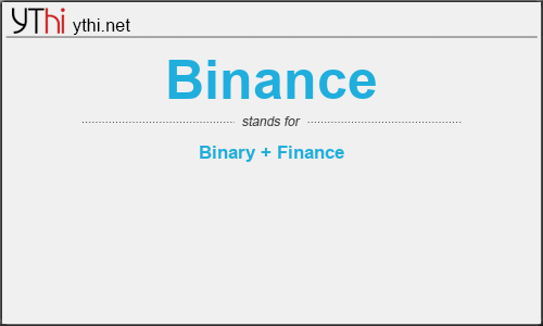 What does BINANCE mean? What is the full form of BINANCE?