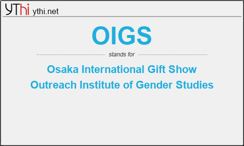 What does OIGS mean? What is the full form of OIGS?