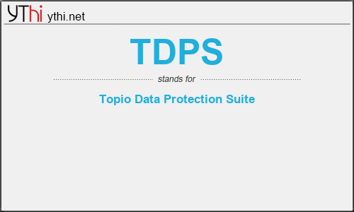 What does TDPS mean? What is the full form of TDPS?