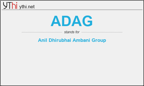 What does ADAG mean? What is the full form of ADAG?