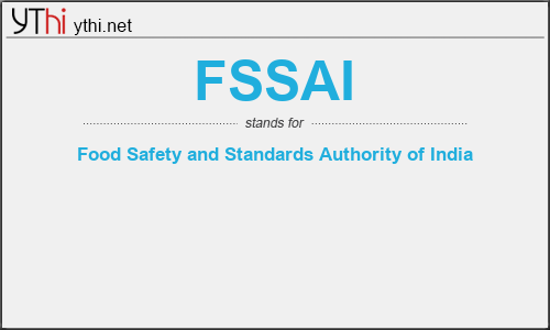 What does FSSAI mean? What is the full form of FSSAI?