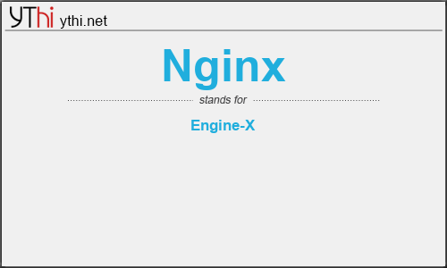 What does NGINX mean? What is the full form of NGINX?