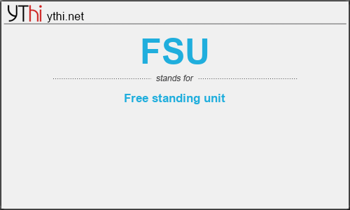 What does FSU mean? What is the full form of FSU?