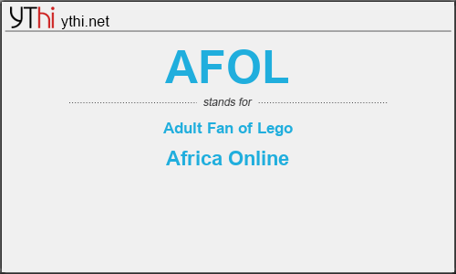 What does AFOL mean? What is the full form of AFOL?