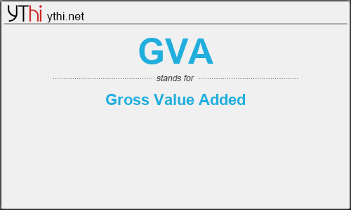 What does GVA mean? What is the full form of GVA?