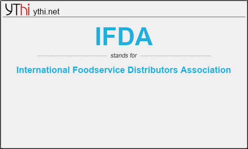 What does IFDA mean? What is the full form of IFDA?