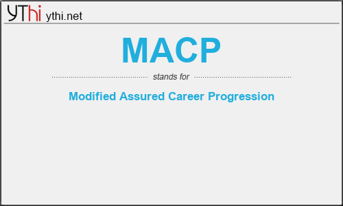 What does MACP mean? What is the full form of MACP?