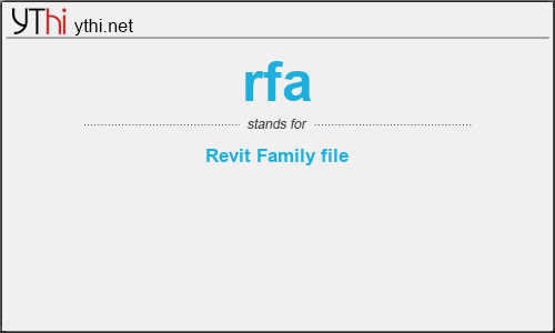 What does RFA mean? What is the full form of RFA?