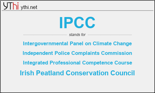 What does IPCC mean? What is the full form of IPCC?