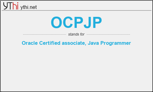 What does OCPJP mean? What is the full form of OCPJP?