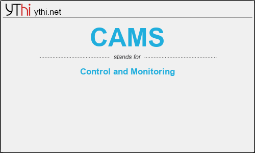 What does CAMS mean? What is the full form of CAMS?