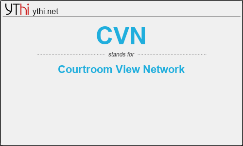 What does CVN mean? What is the full form of CVN?