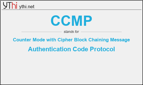 What does CCMP mean? What is the full form of CCMP?