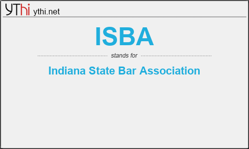 What does ISBA mean? What is the full form of ISBA?