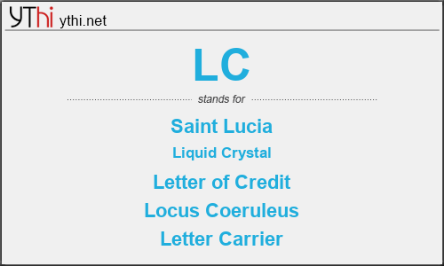 What does LC mean? What is the full form of LC?