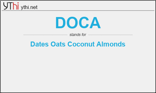 What does DOCA mean? What is the full form of DOCA?