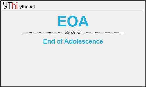 What does EOA mean? What is the full form of EOA?