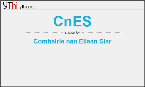 What does CNES mean? What is the full form of CNES?