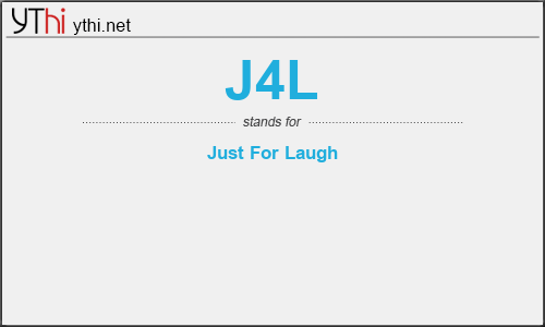 What does J4L mean? What is the full form of J4L?