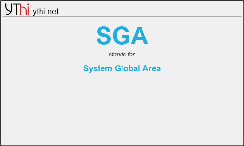 What does SGA mean? What is the full form of SGA?