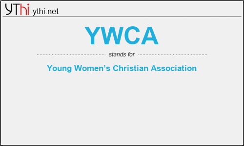What does YWCA mean? What is the full form of YWCA?