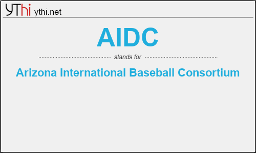 What does AIDC mean? What is the full form of AIDC?