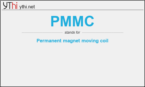 What does PMMC mean? What is the full form of PMMC?