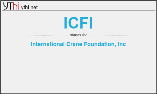 What does ICFI mean? What is the full form of ICFI?