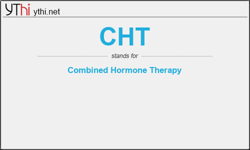 What does CHT mean? What is the full form of CHT?